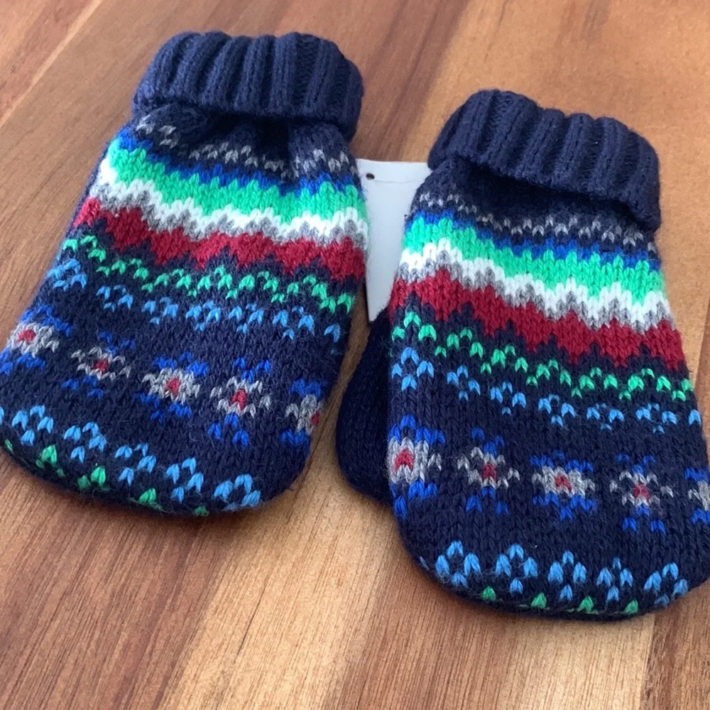 Janie and Jack Baby Multi-Color Mittens Unisex